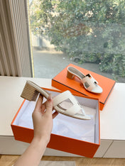 0ASIS SANDAL IN WHITE CALFSKIN