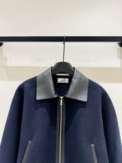 HERMES 25S CASHMERE COAT WITH SHEARLING COLLAR 251