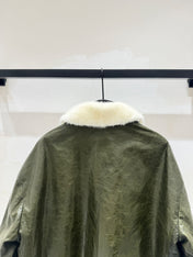 MAX MARA 25S SHEEPSKIN AND MINK FUR COAT 153