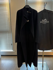HERMES 25S PREMIUM LONG COAT WITH STAND COLLAR 315
