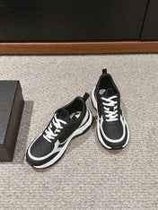 CC CLASSIC SNEAKER IN BLACK MIX WHITE LAMBSKIN