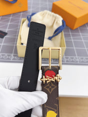 LV BLOOM 30 MM IN COLORFUL MONOGRAM CALFSKIN GOLD HARDWARE