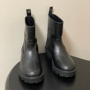 CELINE 26S MARGARET ANKLE BOOTS IN BLACK CALFSKIN