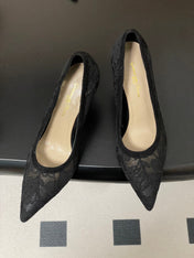 GIANVITO ROSSI 26S HIGH HEELS 85 MM IN BLACK LACE