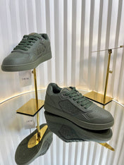 B27 LOW-TOP SNEAKER ARMY GREEN SMOOTH CALFSKIN