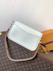 BUCI BAG 24 IN QUARTZ WHITE EPI GRAIN COWHIDE