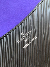 BUCI BAG 24 IN BLACK EPI GRAIN COWHIDE