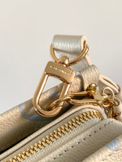 LV 25S ONTHEGO EAST WEST BAG 25 IN WHITE BLUE CALFSKIN MONOGRAM EMPREINTE