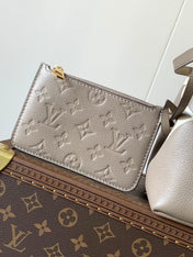 BUNDLE BAG 28 IN CREAM MIX GREY MONOGRAM EMPREINTE COWHIDE