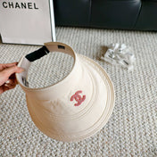 CHANEL 26S EMBROIDERED CC VISOR HAT 336145