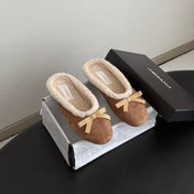 CHANEL 26S MULES IN LIGHT BROWN SUEDE AND SHEARLING