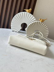 CHANEL 26S MINI SHOPPING BAG 24 IN WHITE LAMBSKIN