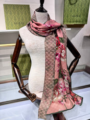 GUCCI 25S SCARF 180 IN SILK 737208