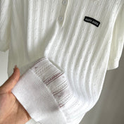 Miu 25 Polo T- Shirt White Wool 232683