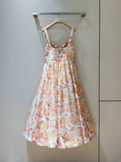 ZIMMERMANN 26S PATTERNED SPAGHETTI STRAP DRESS STYLE 75
