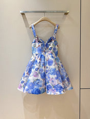 ZIMMERMANN 26S PATTERNED SPAGHETTI STRAP DRESS STYLE 74