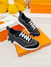 BOUNCING SNEAKERS BLACK CALFSKIN STYLIZED