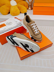 BOUNCING SNEAKERS BROWN CALFSKIN STYLIZED