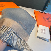 SCARF 180 CM IN POWDER BLUE CASHMERE 366045