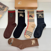 BURBERRY 26S CREW SOCKS 893641 (1 BOX)
