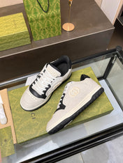 GG MAC80 TRAINER CREAMY WHITE AND BLACK CALFSKIN