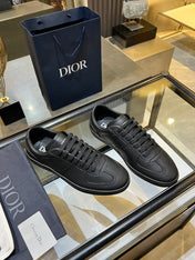 DIOR 26S B01 MATCHPOINT SNEAKER IN BLACK CALFSKIN