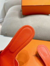 0ASIS SANDAL BRIGHT ORANGE CALFSKIN CLASSIC