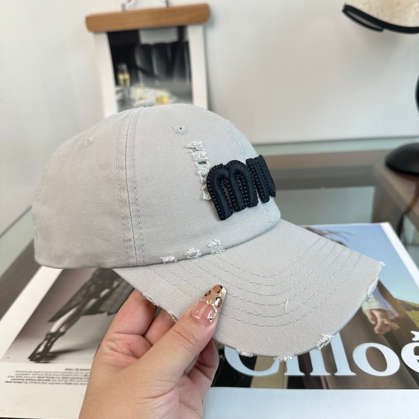 MIUMIU 26S BASEBALL CAP 346772