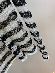 DIOR 25S MARINIERE RUFFLED SWEATER STYLE 174