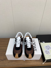 LW FLOW RUNNER SNEAKER BROWN BLACK SUEDE