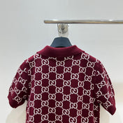 GUCCI SHORT-SLEEVE KNIT POLO STYLE 42