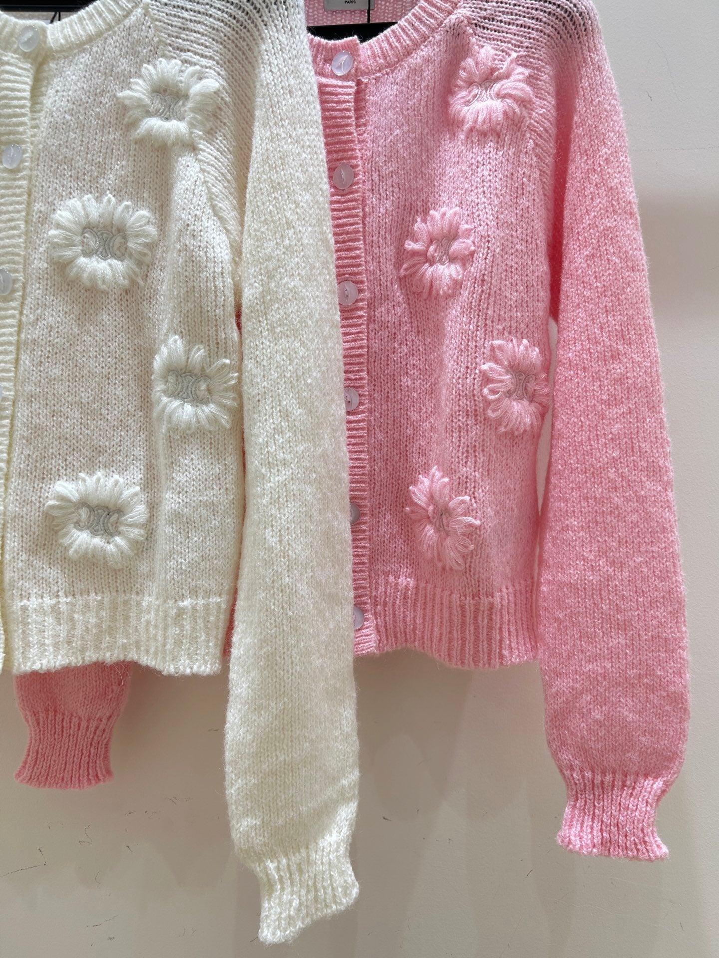 CELINE 25S CROCHET SLEEVE KNIT JACKET 0092