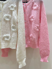 CELINE 25S CROCHET SLEEVE KNIT JACKET 0092