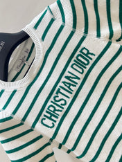 DIOR 25S STRIPED SHORT-SLEEVE T-SHIRT 671