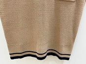 MIUMIU 26S SLEEVELESS KNIT POLO TOP 1415