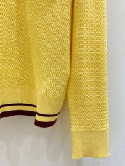 MIUMIU 26S LONG-SLEEVE KNIT POLO SHIRT 1414