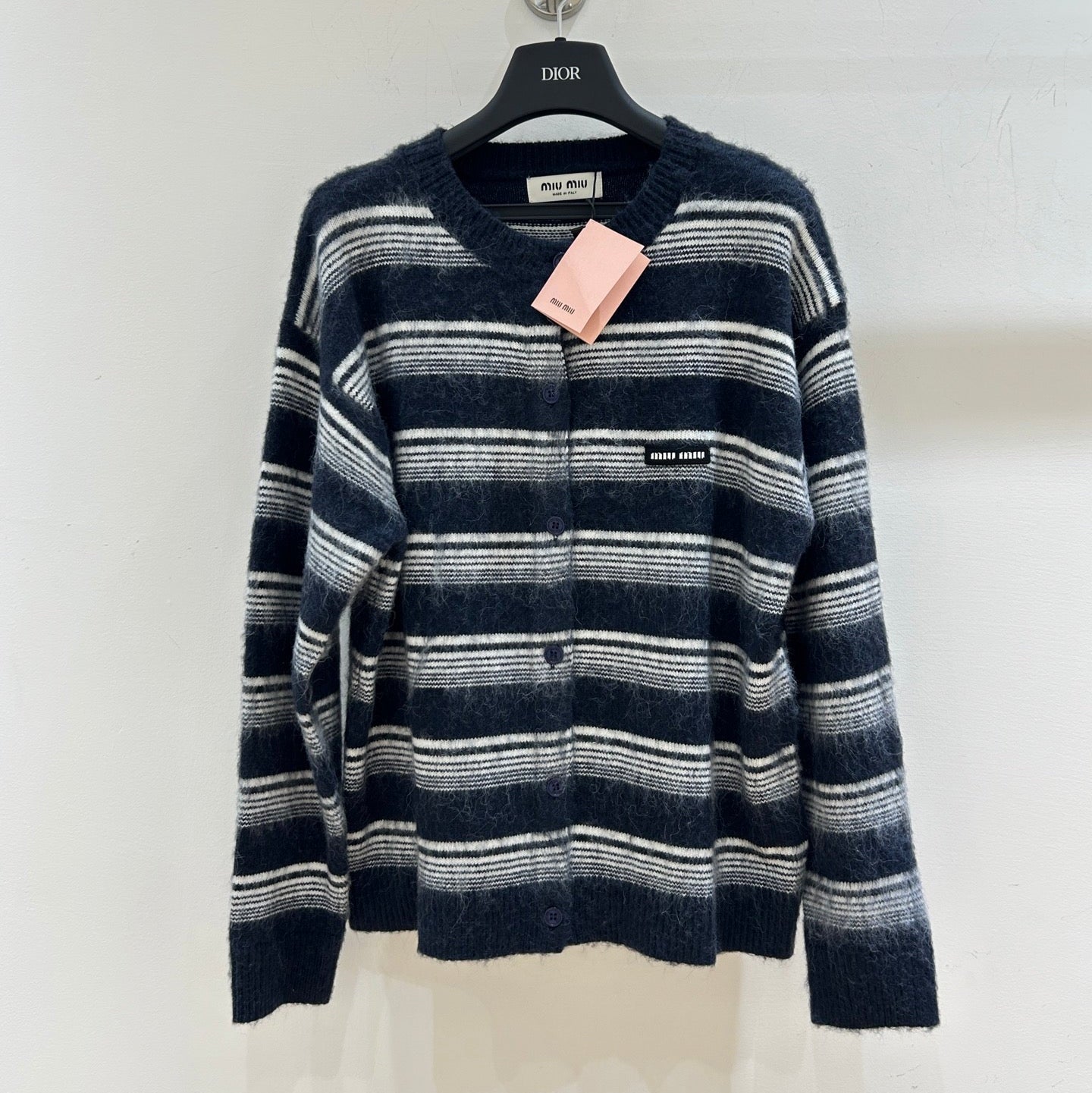 MIUMIU 26S ROUND-NECK KNIT CARDIGAN 1547