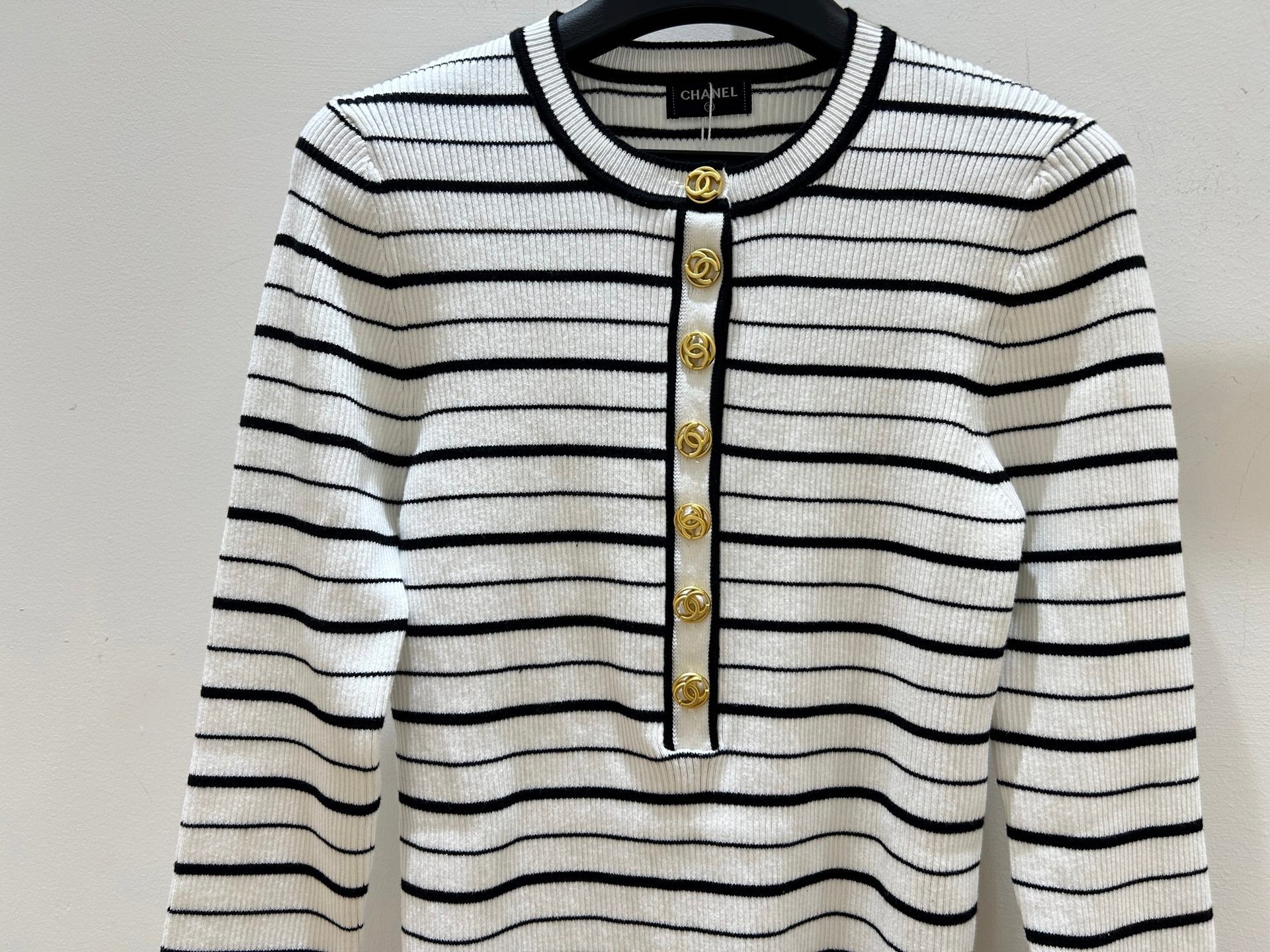 CHANEL 26S LONG SLEEVE KNIT TOP 1616