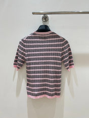 PRADA 26S SHORT-SLEEVE KNIT TOP 1296
