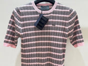 PRADA 26S SHORT-SLEEVE KNIT TOP 1296