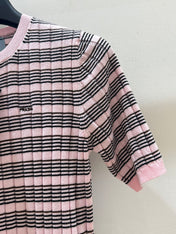 PRADA 26S SHORT-SLEEVE KNIT TOP 1296