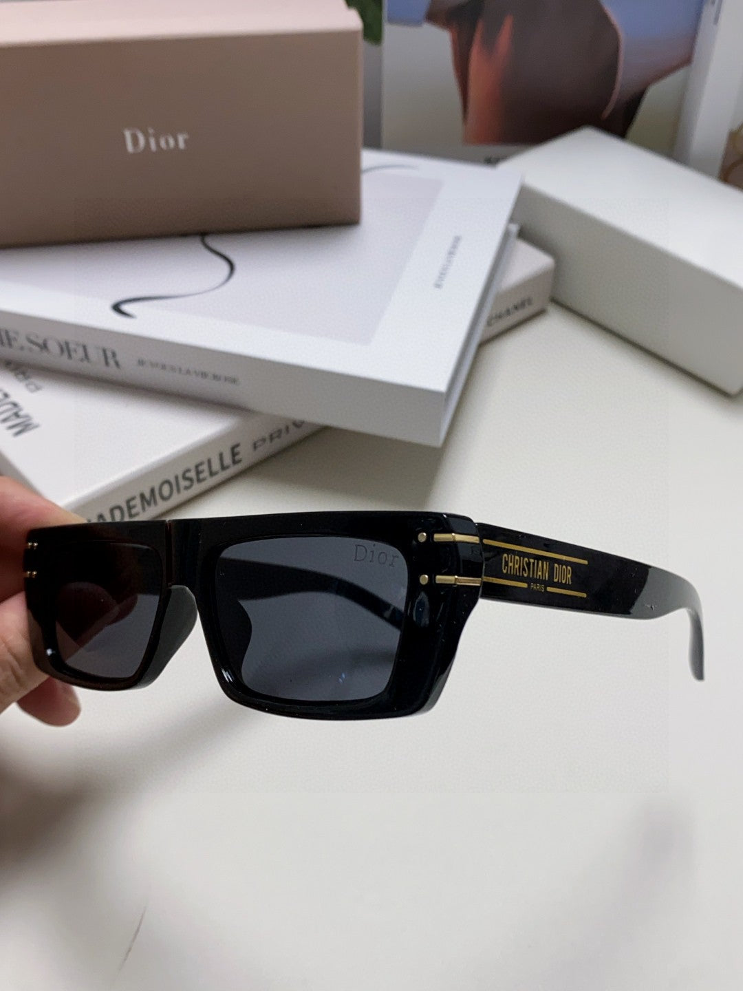 DIOR 26S RECTANGULAR FRAME IN ACETATE 417015