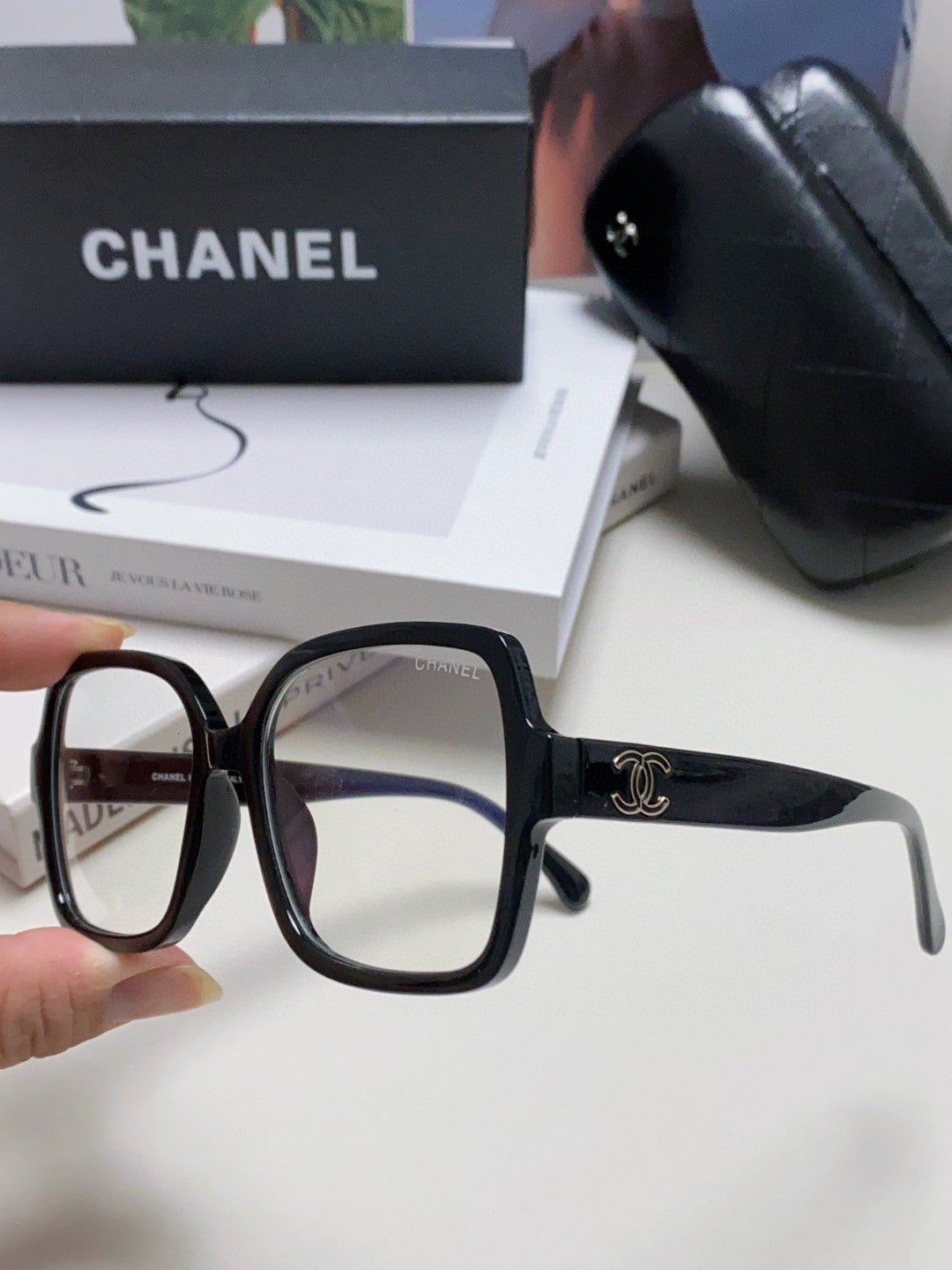 CHANEL 26S RECTANGULAR FRAMES IN ACETATE 399848