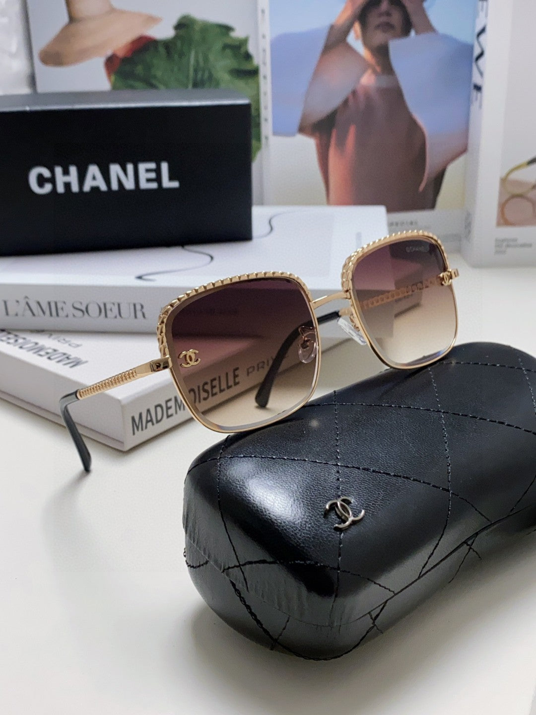 CHANEL 26S RECTANGULAR FRAMES IN ACETATE 399852