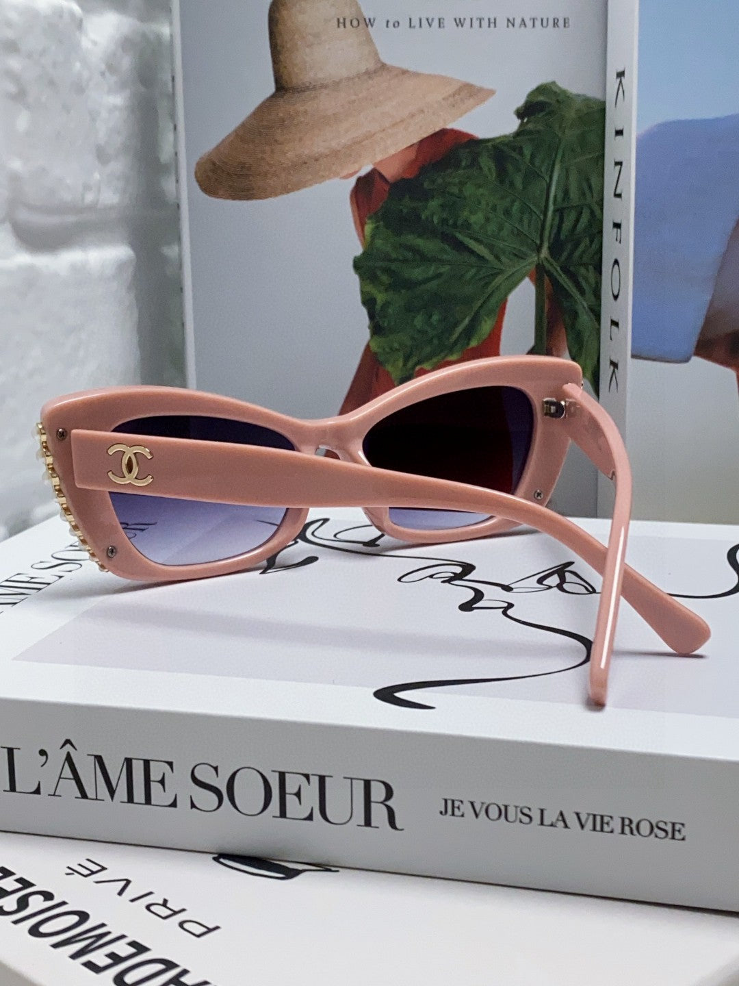 CHANEL 26S SHARP CAT EYE FRAME IN PINK ACETATE 404639