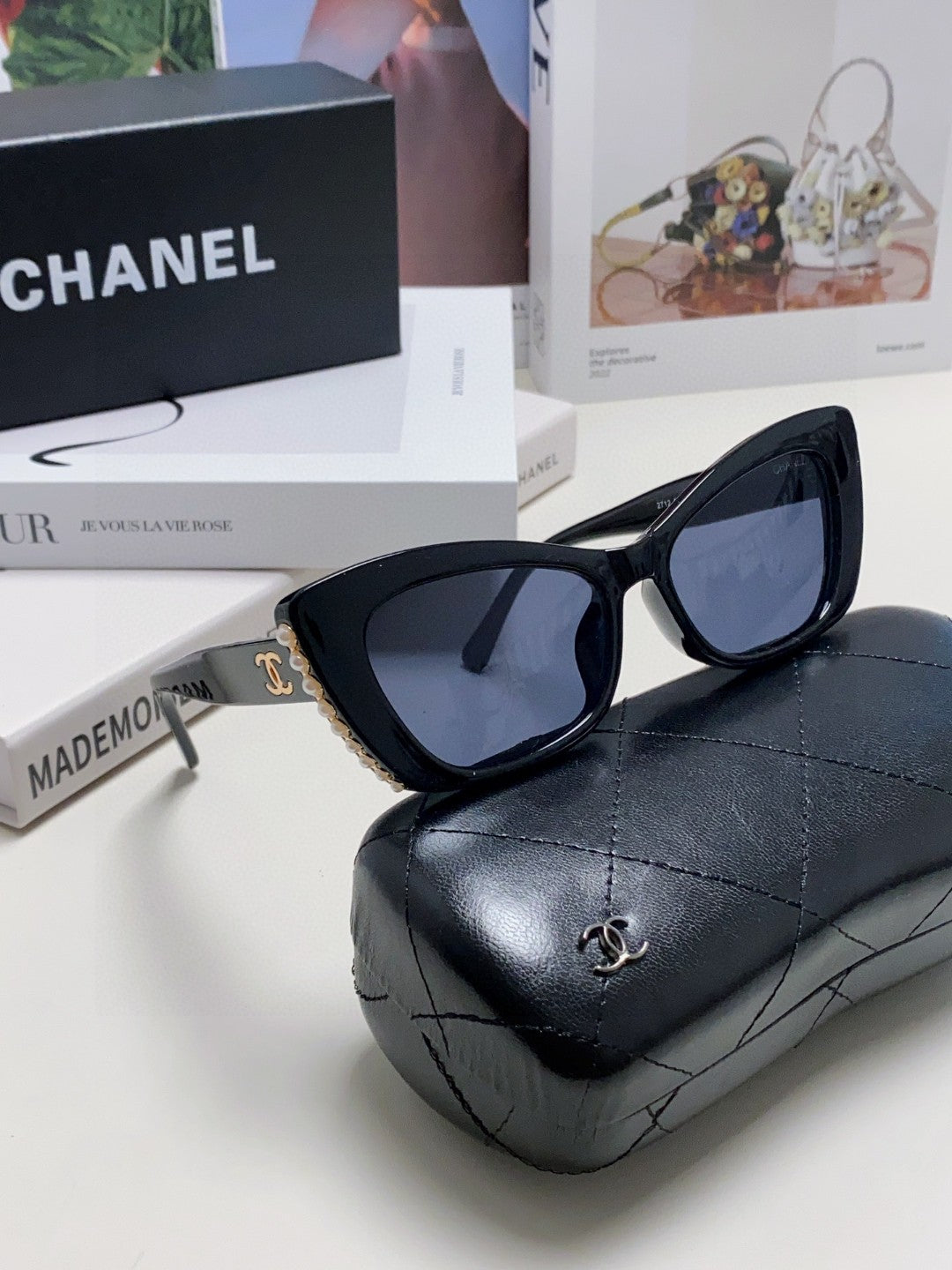CHANEL 26S SHARP CAT EYE FRAME IN ACETATE 404642