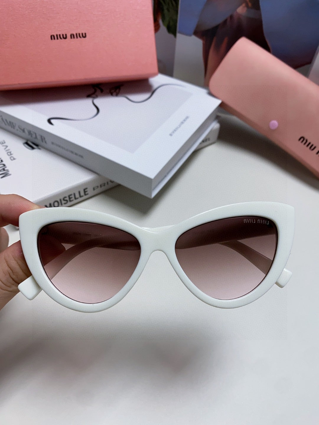 MIUMIU 26S CAT EYE FRAME IN ACETATE 439507