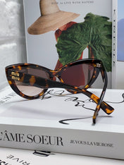 GLIMPSE CAT EYE SUNGLASSES 555885 IN HAVANA ACETATE