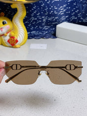 MONTAIGNE SUNGLASS 563193 IN GOLD METAL BROWN LENSES
