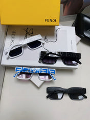 ROMA EMBOSSED RECTANGULAR FRAME SUNGLASSES 527221 IN ACETATE